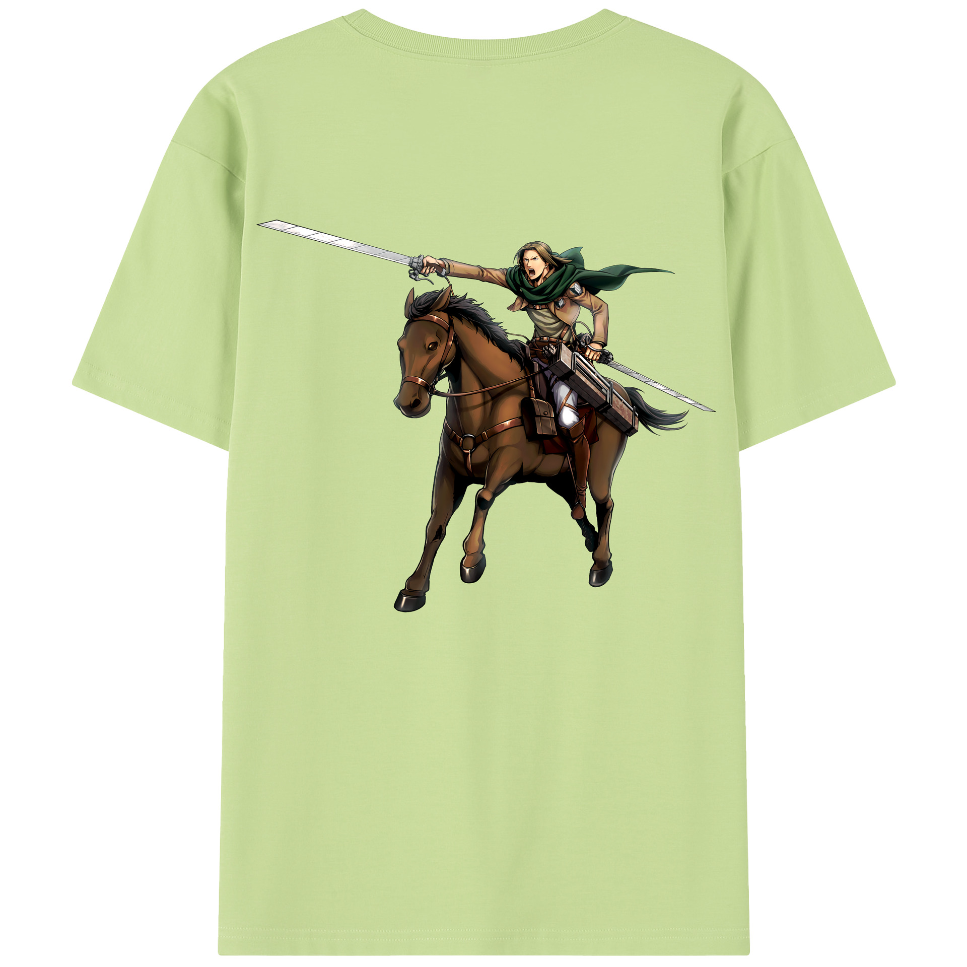 （画像用） 進撃の巨人 Attack on Titan 綿100％半袖Tシャツ（背面プリント）